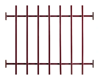 Grille de défense à barreaux droits